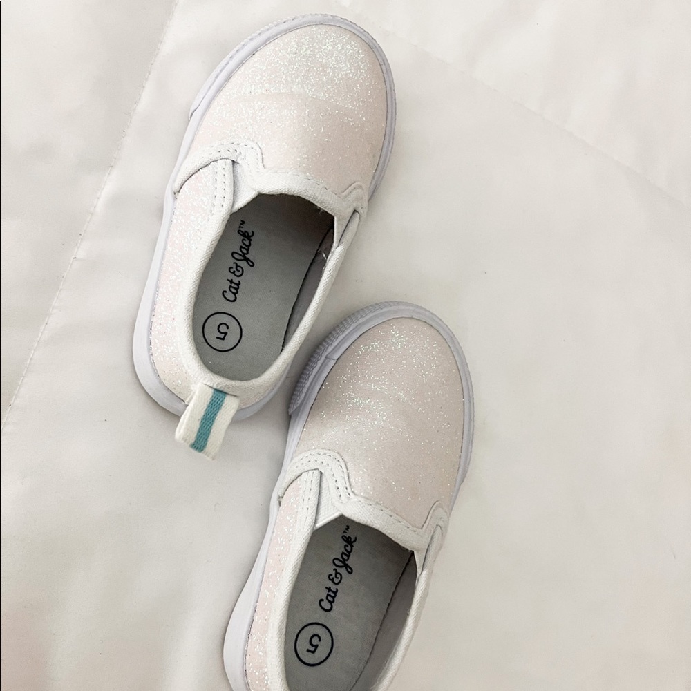 CAT & JACK SPARKLE SLIP-ON SNEAKERS